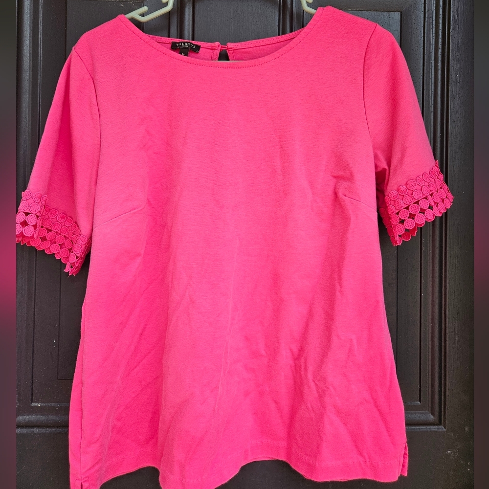 Talbots pink top